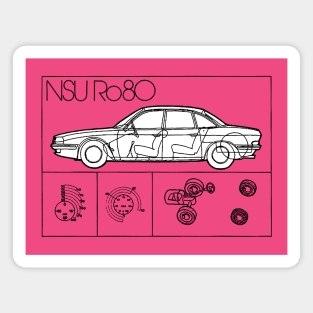 NSU RO80 - brochure Magnet